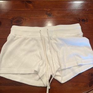 HARDTAIL WHITE TERRY CLOTH SHORTS SIZE LARGE